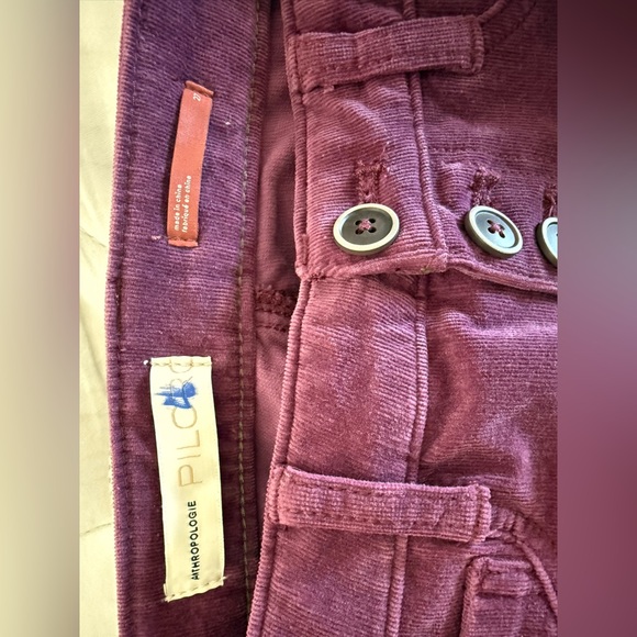 Pilcro Corduroy Pants with Button Fly size 27 - Picture 5 of 7